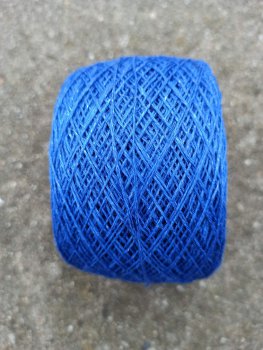 Leinengarn 3-fach gezwirnt, 50g, blau