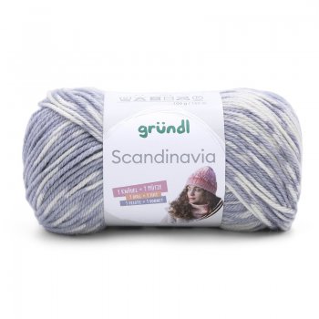 Gr�ndl Scandinavia Silbergrau-Blaugrau-Natur 100g - 165 m