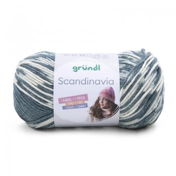 Gr�ndl Scandinavia Blau-Lichtgrau-Natur 100g - 165 m