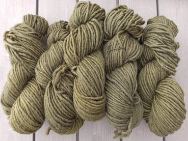 Dochtwolle 1/1, 100g olivgr�n