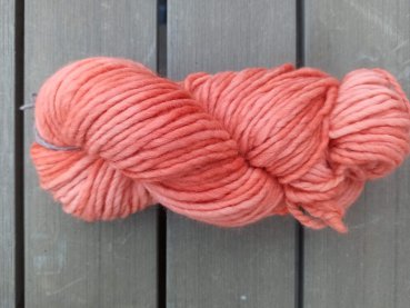 Dochtwolle 1/1, 100g hellrot pflanzengef�rbt