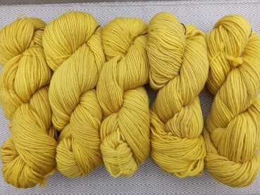 Dochtwolle 2/1, 100g gelb