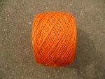 Leinengarn 3-fach gezwirnt, 50g, orange