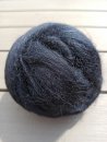 Schottlandwolle, spinnfertig kardiert, schwarz 100g