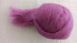 Schottlandwolle, spinnfertig kardiert, lila, 100g