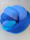 Merinowolle, spinnfertig gekmmt, Blautne 100g