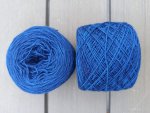 Wollgarn 20/4, 50g blau pflanzengefrbt