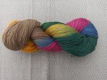 handgefrbte Sockenwolle