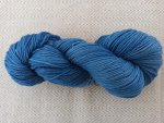 Wollgarn 12/4, 100g mittelblau